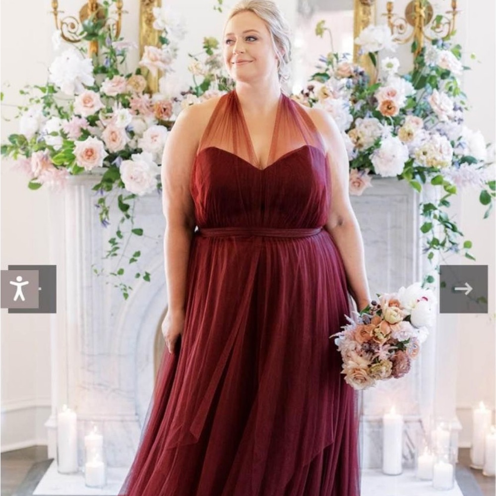 Bridesmaid dress in emerald green size 18